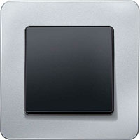 Berker Q.7, Алюминий/Черный