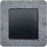 Berker Q.7, Бетон текстурированный/Черный