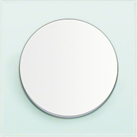 Berker R.8, Рамка: полярная белизна. Вставка: полярная белизна. Стекло