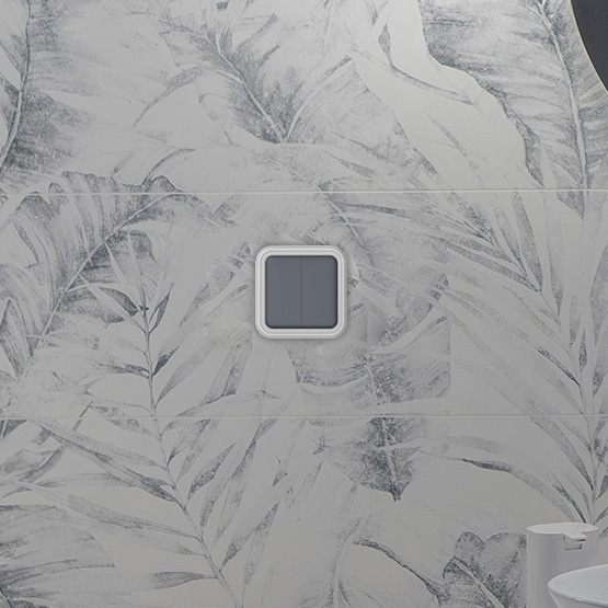 Donel W55, встраиваемый выключатель, цвет: серый