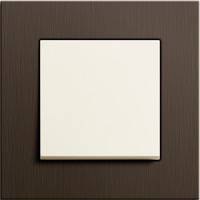 GIRA, Esprit, Цвет: Коричневый алюминий / Кремовый глянцевый