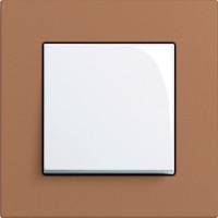 GIRA, Esprit, Цвет: Светло-Коричневый Linoleum-Multiplex / Белый глянцевый