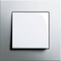 GIRA, Esprit, Цвет: Алюминий / Белый глянцевый