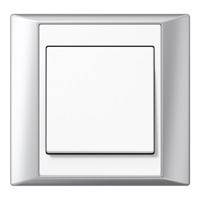 JUNG, A plus, Цвет: Алюминий / Белый