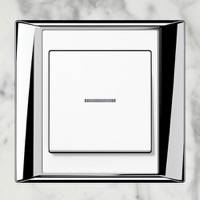 GIRA, A plus, Цвет: Хром / Белый