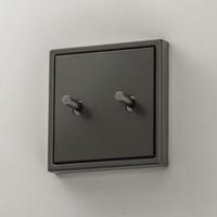 JUNG, LS 1912, тумблер в форме цилиндра, Цвет: Алюминий темный