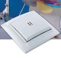 Выключатель с подсветкой Simon 34, Цвет: Белый