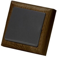 Simon 73 Loft, Цвет: Дуб темный Plump / Графитовая клавиша