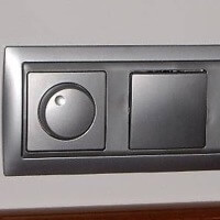 Блок диммер, выключатель, розетка Simon 82, Цвет: Алюминий матовый