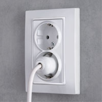 2-местная рамка Werkel Snabb basic с розетками типа F, цвет: белый