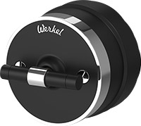 Werkel Retro, цвет: Черный матовый/хром