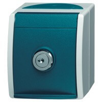 Розетка с замком ABB, Ocean, Цвет: Светло-синий