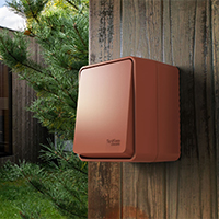 Выключатель, Schneider Electric, Atlas Design Profi 54, Цвет: Терракотовый