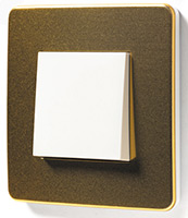 Schneider Electric, Unica Studio Metal, Цвет: Золото/Белый