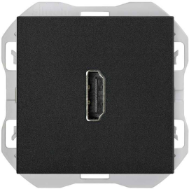 Розетка HDMI
Simon 270,   цвет - черный матовый,  пластмасса,  20000094-098,  Simon
 - PULSAL.RU