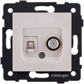 Розетка одиночная SAT + RJ45
Aspekt,  Eleganz,  Reflex,  спутниковая (SAT),  одинарная,   цвет - кашемир матовый,  пластмасса,  REA-014CM,  Kollinger
 - PULSAL.RU