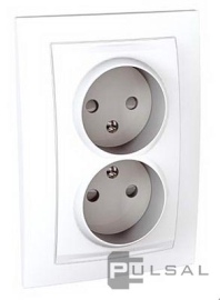 Розетка моноблок
Unica Базовая,  Unica Хамелеон,  Unica Quadro,  со шторками,  без заземления,  двойная,  винтовые клеммы,   цвет - белый,  пластмасса,  MGU23.063.18D,  Schneider Electric
 - PULSAL.RU