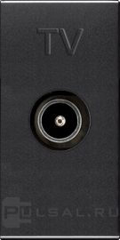 Розетка одиночная
Zenit,  телевизионная (TV),  одинарная,   цвет - антрацит,  пластмасса,  N2150.7 AN,  2CLA215070N1801,  ABB
 - PULSAL.RU