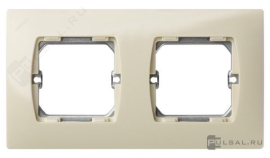 Рамка с суппортом
Simon 27,  2 поста,   цвет - слоновая кость,  вертикальная,  горизонтальная,  пластмасса,  27620-62,  Simon
 - PULSAL.RU