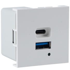 Зарядка USB 4.2A, 65W, quick charge
Лючки DDSB,  Лючки DFB,  USB type-C 5V,  USB type-A 5V,  двойная,   цвет - белый,  пластмасса,  DUSB4200WAF,  Donel
 - PULSAL.RU