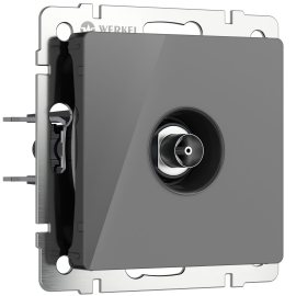 Розетка оконечная
Alumax,  Split,  Slab,  Senso,  Baguette,  Acrylic,  Platinum,  Elite,  Snabb,  Stream,  Flock,  Stark,  Fiore,  Favorit,  Diamant,  Aluminium,  Antik,  Metallic,  телевизионная (TV),  одинарная,   цвет - графит акрил,  пластмасса,  W1183044,  a064096,  Werkel
 - PULSAL.RU