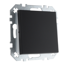 Переключатель
Epsilon,  Retro Liregus,  одноклавишный,  без подсветки,  с возможностью подсветки,   цвет - черный матовый,  пластмасса,  IP6.10-201-01.R/SWM,  LIREGUS
 - PULSAL.RU