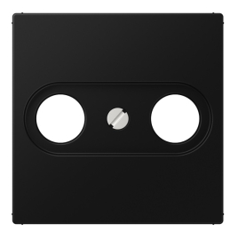 Накладка
R1,  R2,  R3,  телевизионная (TV),  радио (R),  двойная,   цвет - черный матовый,  пластмасса,  86204PBE,  Wedder
 - PULSAL.RU