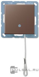 Выключатель со шнурком
A VIVA,  A creation,  A 550,  A flow,  без подсветки,   цвет - мокко,  пластмасса,  A506BFNUZMO,  A 506 BF NUZ MO,  JUNG
 - PULSAL.RU