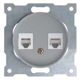 Розетка телефон + компьютер (RJ11 + RJ45)
Garda,  Florence,  двойная,   цвет - серый,  пластмасса,  1E20801302,  2172840,  OneKeyElectro
 - PULSAL.RU