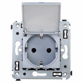 Розетка
Avanti,  со шторками,  с крышкой,  с заземлением,  одинарная,  винтовые клеммы,   цвет - закаленная сталь,  пластмасса,  4404013DKC,  DKC_4404013,  DKC
 - PULSAL.RU