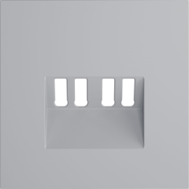 Накладка для акустической розетки
S70,  2 пары,   цвет - серый,  пластмасса,  VLS001516,  Voltum
 - PULSAL.RU