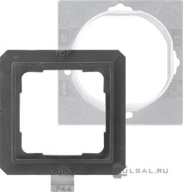 Уплотнители IP 44 для розеток с откидной крышкой
E22,  Edelstahl,   цвет - нержавеющая сталь,  025220,  0252 20,  Gira
 - PULSAL.RU