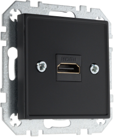 Розетка HDMI
BAROCCO,  CLASSIC,   цвет - черный матовый,  пластмасса,  1013601071 LAVERO,  1013601071,  LAVERO
 - PULSAL.RU