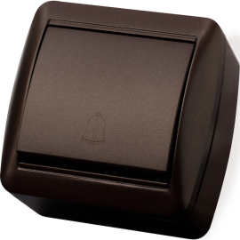 Кнопка 6А
Селигер,  одноклавишный,   цвет - шоколад,  пластмасса,  IP 44,  SQ1818-0216,  TDM
 - PULSAL.RU