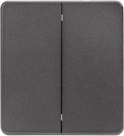 Выключатель для жалюзи
Miele Round,  без фиксации,  без подсветки,   цвет - титан,  пластмасса,  KR-78-0711-2,  Kranz
 - PULSAL.RU