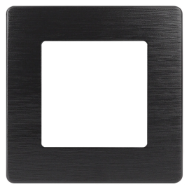 Рамка Сатин
Эра 12,  1 пост,   цвет - черный сатин,  вертикальная,  горизонтальная,  пластмасса,  Б0052504,  12-5101-06,  ЭРА
 - PULSAL.RU