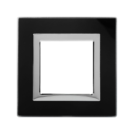 Рамкa
Avanti,  1 пост,   цвет - черное стекло,  хром,  вертикальная,  горизонтальная,  стекло,  4402822DKC,  DKC_4402822,  DKC
 - PULSAL.RU