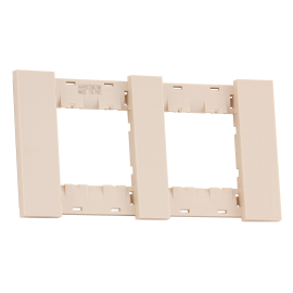 Рамка
Soft Touch,  2 поста,   цвет - песочный матовый,  горизонтальная,  пластмасса,  AA4802M2AM,  MEITON
 - PULSAL.RU