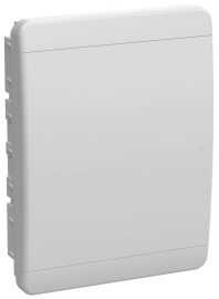 Корпус щита ЩРВ-П-24, TEKFOR, встраиваемый, IP 41,  модулей - 24, пластмасса,  цвет - белый, TF5-KP13-V-24-41-K01-K01, IEK - PULSAL.RU