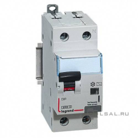 Автоматический выключатель дифференциального тока DX³, 1+N полюс, 6А, C, 6 кА,  тип - AC, 300 мА, 411021, Legrand - PULSAL.RU