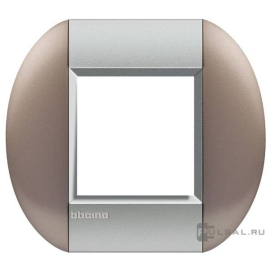 Рамка овальная
LivingLight,  1 пост,   цвет - бронзовый,  горизонтальная,  пластмасса,  LNB4802TB,  BTicino
 - PULSAL.RU