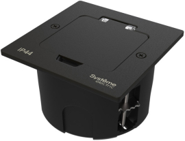 Лючок MultiDesk с монтажной коробкой для стены, фальшпола, стола (без розеток)
MultiDesk,  W45,  напольная,  для сплошных стен,  для столов и мебели,  для полых стен и гипрока,  1 пост,   цвет - черный матовый,  металл,  IP 44,  MDK20102MBA,  Systeme Electric
 - PULSAL.RU