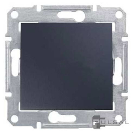 Выключатель
Sedna,  одноклавишный,  без подсветки,   цвет - графит,  пластмасса,  SDN0100170,  Schneider Electric
 - PULSAL.RU