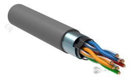 Кабель компьютерный ITK, cat. 5E (F/UTP), PVC (бухта 305 м), серый Кабель компьютерный ITK, cat. 5E (F/UTP), PVC (бухта 305 м), серый