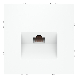 Розетка компьютерная RJ45 Cat.6 (UTP)
S70,  одинарная,   цвет - белый матовый,  пластмасса,  VLS060102,  Voltum
 - PULSAL.RU