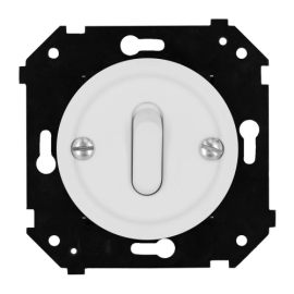 Кнопка клавишная
Шедель Бриз,  одноклавишный,   цвет - белый матовый,  пластмасса,  B3-220-21M-PB,  Bironi
 - PULSAL.RU