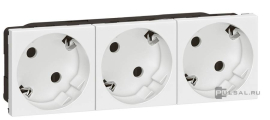 Блок розеток 45°
Mosaic,  DLP,  без шторок,  с заземлением,  тройная,  безвинтовые клеммы,   цвет - белый,  пластмасса,  077253,  0 772 53,  Legrand
 - PULSAL.RU