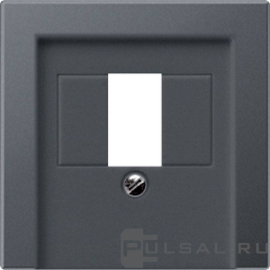 Крышка
A VIVA,  A creation,  A 550,  A flow,  AS 500,  ECO profi и ECO profi Standart,  ECO profi design (ECO Profi Deco),  2 пары,   цвет - антрацит матовый,  пластмасса,  A569BFPLTANM,  A 569 BFPLT ANM,  JUNG
 - PULSAL.RU