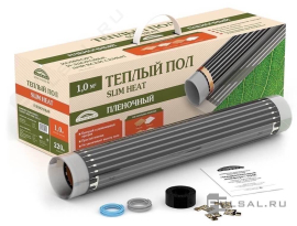 Пленочный нагревательный мат шир. 50см,  Национальный комфорт ПНК Slim Heat,   площадь - 3 м.кв.,   мощность - 660 Вт.,  под ламинат и паркет, под ковролин,  одножильный,  2148218,  100035778000,  Национальный комфорт - PULSAL.RU