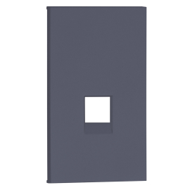 Накладка для механизма розетки RJ45
Soft Touch,  одинарная,   цвет - грифель матовый,  пластмасса,  AL07M2,  MEITON
 - PULSAL.RU